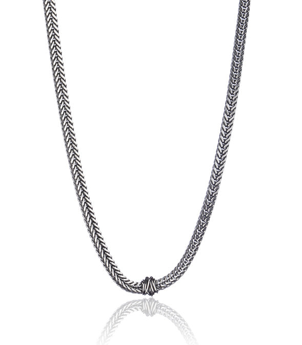 Collana uomo in argento 925, maglia robusta.