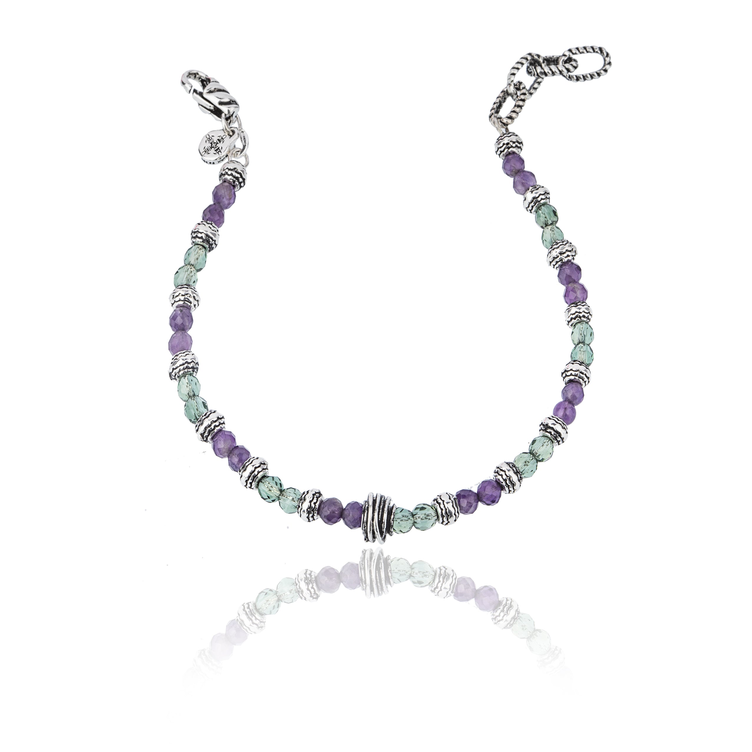 Bracciale uomo in corniola, turchese e argento 925, lavorato a mano.