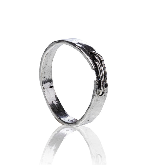 Anello uomo in argento 925 minimal.