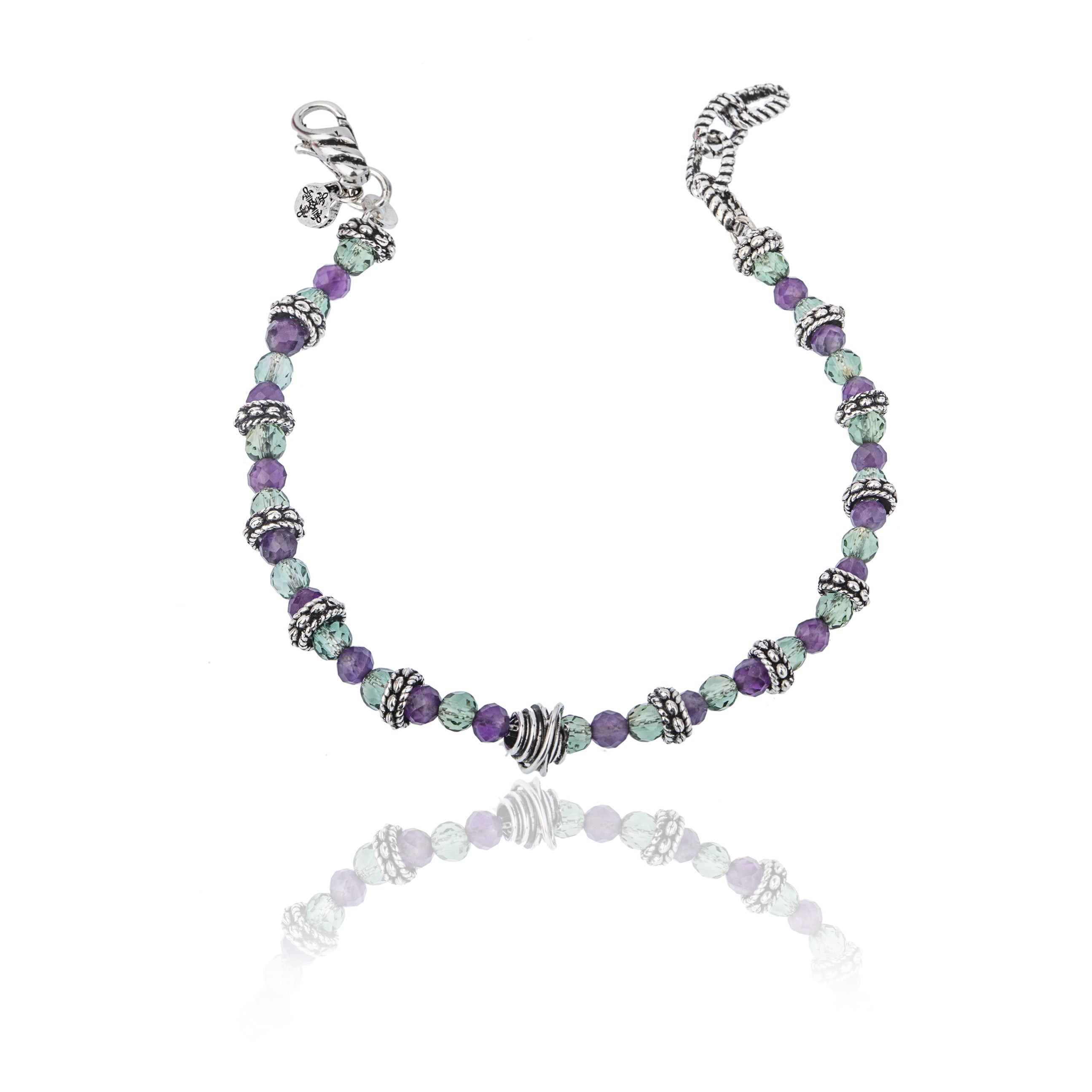 Bracciale con pietre naturali e argento 925, tradizione e colore.